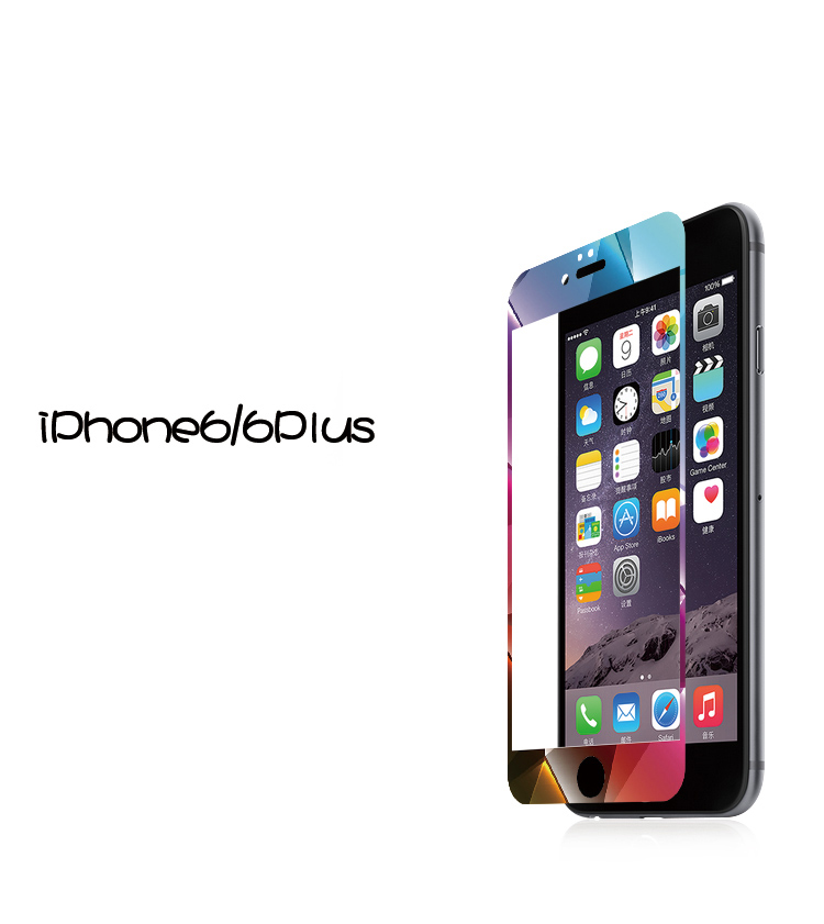 6D colorful tempered glass screen guard fomax
